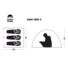 Летняя палатка JUNGLE CAMP Easy Tent 3