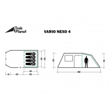 Летняя палатка TREK PLANET Vario Nexo 4