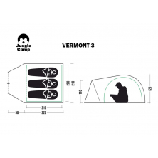 Летняя палатка JUNGLE CAMP Vermont 3